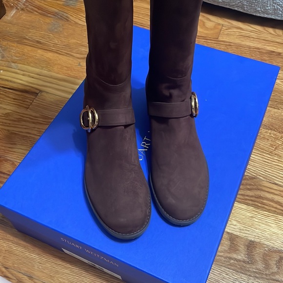 Stuart Weitzman 5050 Siella Boot Brown Suede Size 6 - Picture 5 of 12